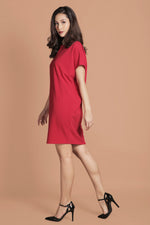 Load image into Gallery viewer, Scarlet - Split Neck Dress
