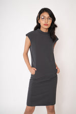 Load image into Gallery viewer, Jenny - Reversible High Collar Knit Crepe
