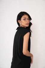 Load image into Gallery viewer, Jenny - Reversible High Collar Knit Crepe
